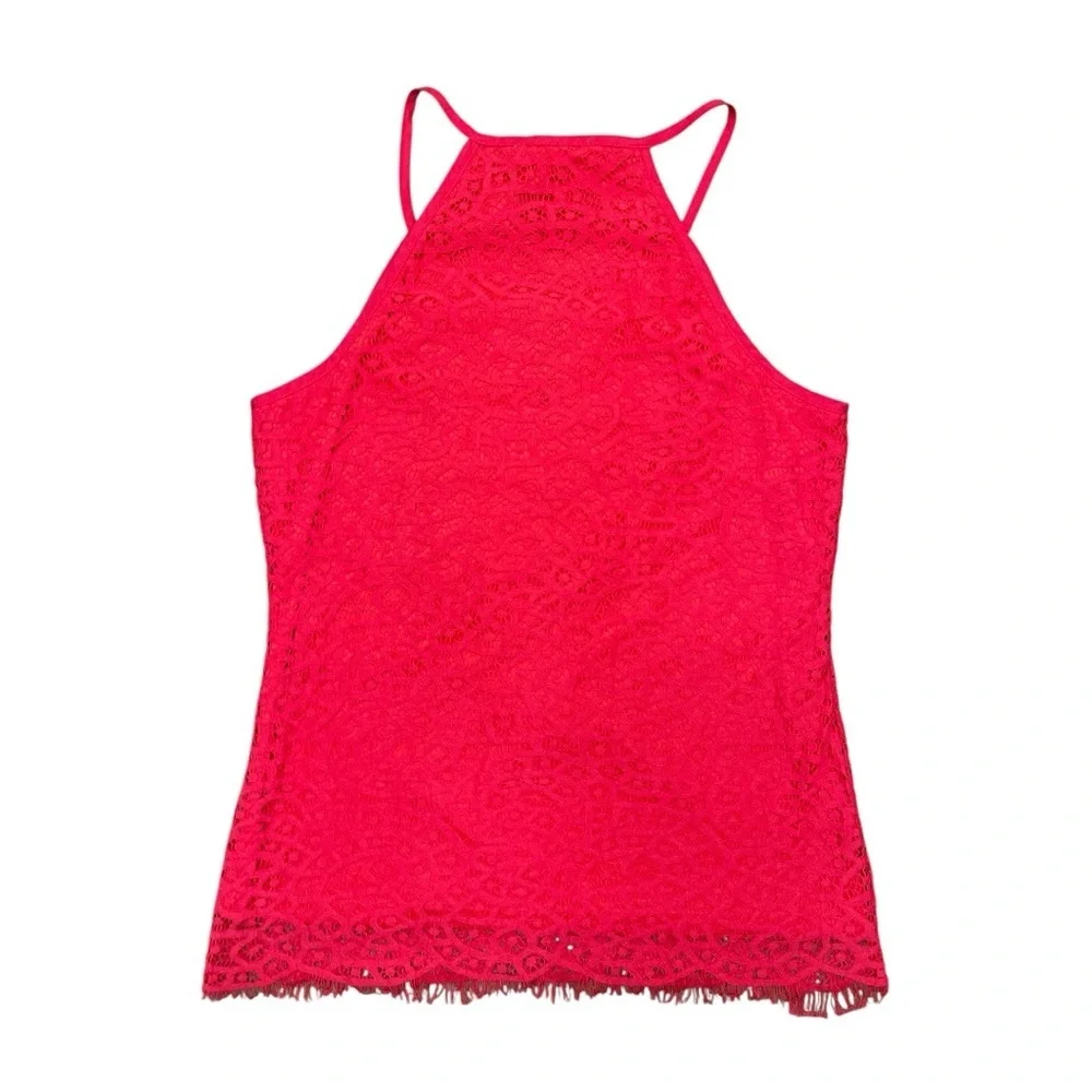 NWT Solitaire Red Lace Sleeveless Top | Size Small - Picture 4 of 5
